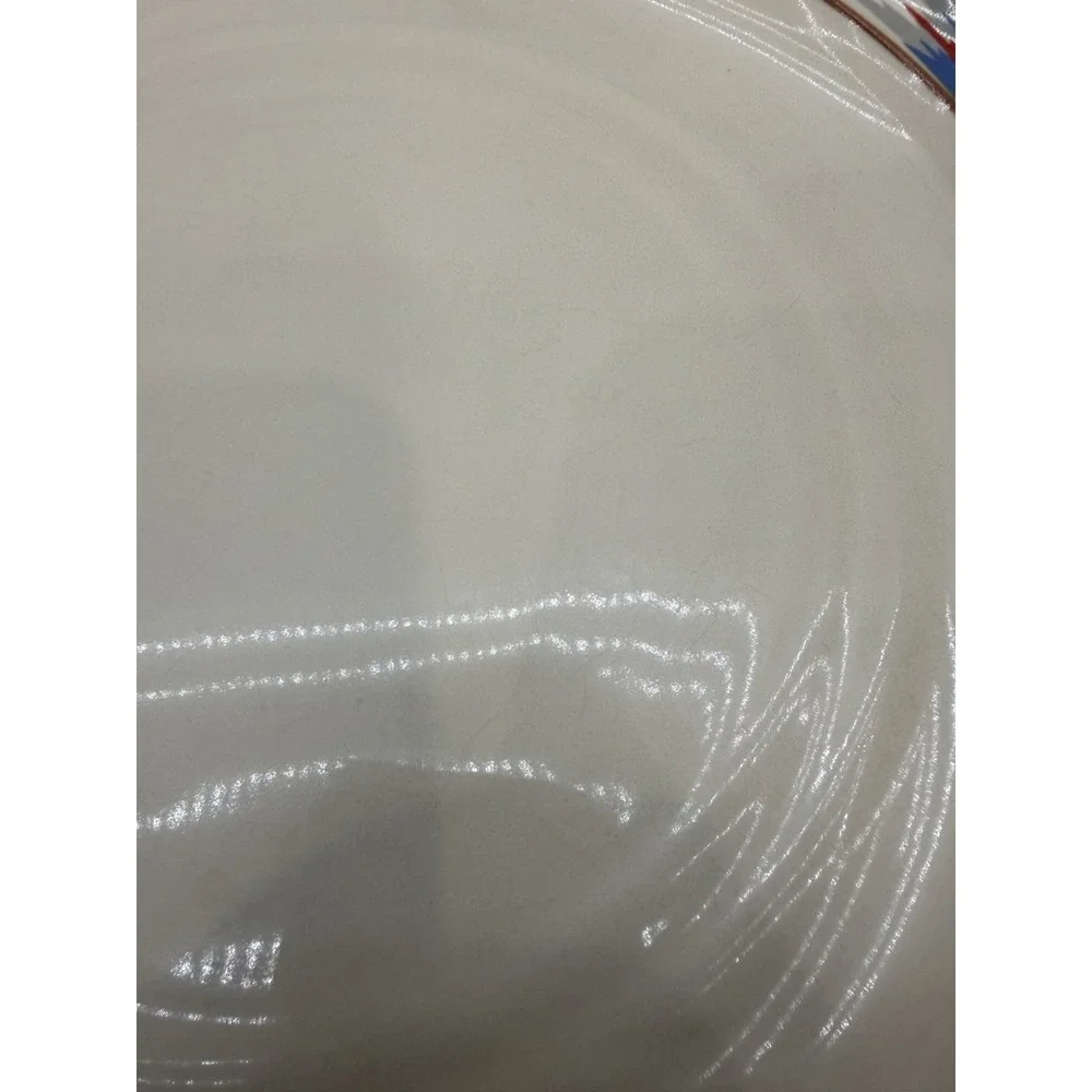 2x Noritake Raindance Stoneware Santa Fe Southwest Blue Edge 10